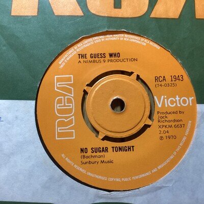 The Guess Who; No Sugar Tonight: American Woman EX 7” Vinyl Single Free UK Post