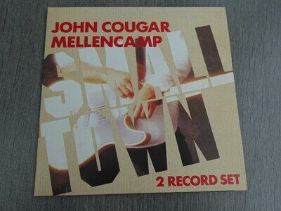 John Cougar Mellencamp SMALL TOWN 1985 UK 2 X 7" P/S PLAYS MINT HEAR