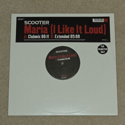 Scooter - Maria (I Like It Loud) 12" Vinyl