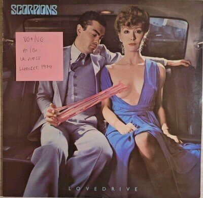 Scorpions Lovedrive Vinyl Record VG+/VG SHSP 4097 1979 Unsensored