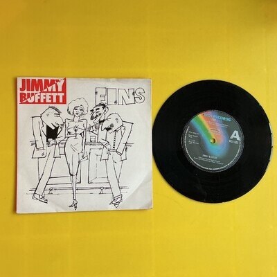 Jimmy Buffett ‎- Fins - UK 1979 MCA Records MCA 532 7" Single Vinyl 1979 Promo