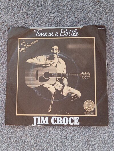Jim Croce - Time In A Bottle 7" Vinyl Single 1974 Vertigo In Picture Sleeve