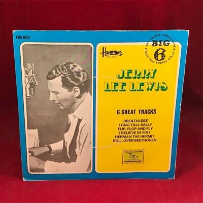 JERRY LEE LEWIS The Big Six 1979 UK 6-track 7" Vinyl EP record Long Tall Sally