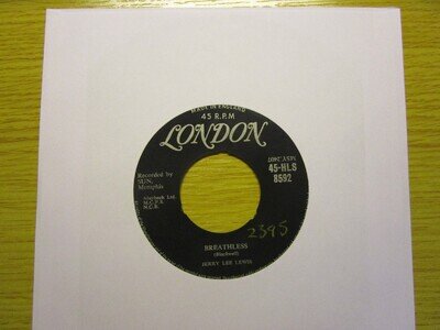Jerry Lee Lewis Breathless 7" Vinyl Record