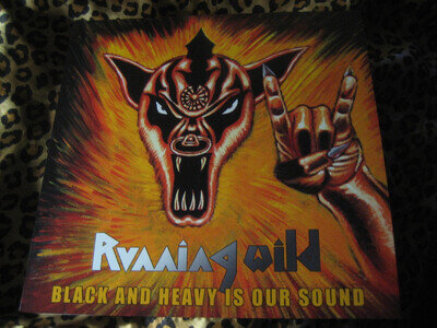RUNNING WILD black and heavy VINYL 2-LP blind guardian