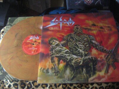 SODOM m-18 ORANGE MARBLE VINYL 2-LP 2017 kreator destruction