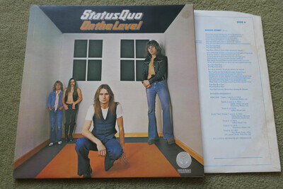 STATUS QUO – ON THE LEVEL LP – Nr MINT 1Y1 UK 1975 VERTIGO