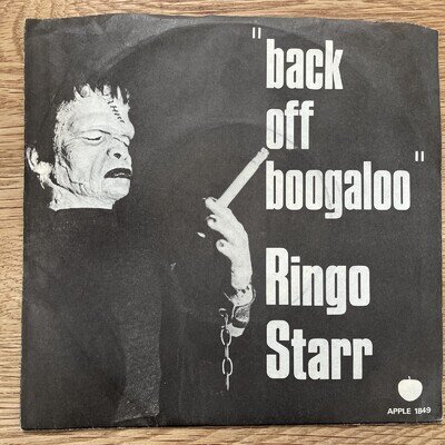 7" VINYL RECORD RINGO STARR"BACK OFF BOOGALOO"APPLE RECORDS U.S.A. 1972(1849)