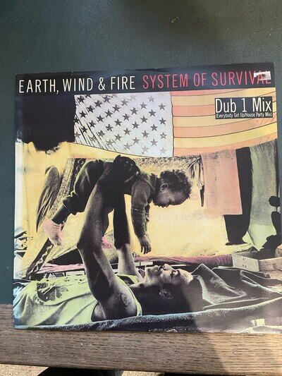 EARTH WIND AND FIRE System Of Survival 12" VINYL UK Cbs 1987 3 Track 