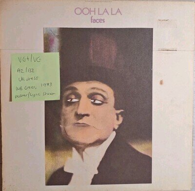Faces Ooh La La Gimmick Vinyl Record VG+/VG K56011 1973 + Poster