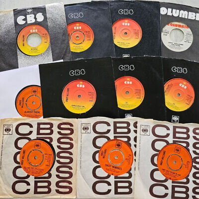 11 Classic Andy Williams Vinyl Records (e) - Hits & Rarities 7" Package