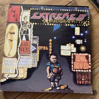 EXTREME II PORNOGRAFFITTI UK 1990 1ST PRESS VINYL RECORD