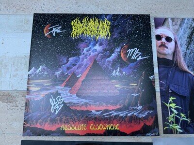 BLOOD INCANTATION ABSOLUTE ELSEWHERE FULLY SIGNED AUTOGRAPHED VINYL LP 2024 NEW