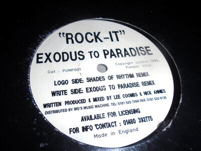 Exodus To Paradise ‎– Rock-It 1995 OLD SKOOL RAVE!! RARE!!