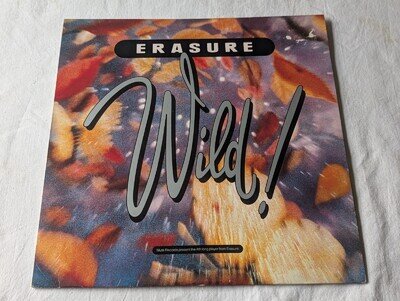 ERASURE - WILD! (UK 1989 RELEASE - INNER SLEEVE - FOLD-OUT INSERT - VG/VG+)