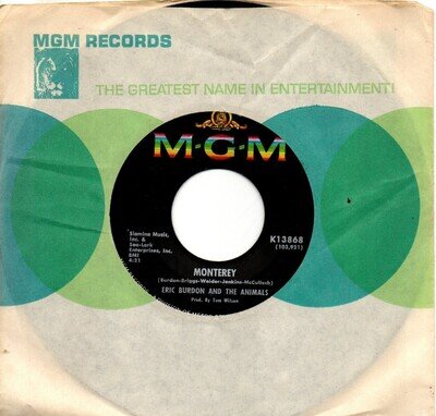 Eric Burdon And The Animals:Monterey/Ain't it so:US MGM:1967