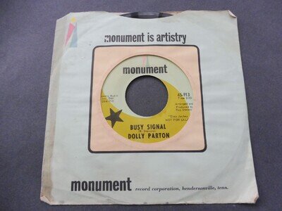 Dolly Parton – Busy Signal 1966 USA 45 MONUMENT DJ/PROMO NORTHERN SOUL