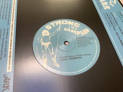 Linval Thompson , Whom Shall I Fear , Fyah Inna Babylon , 10” Sampson.