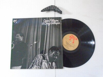 vinyl record OSCAR PETERSON & DIZZY GILLESPIE self titled 1975 Pablo ex/ex