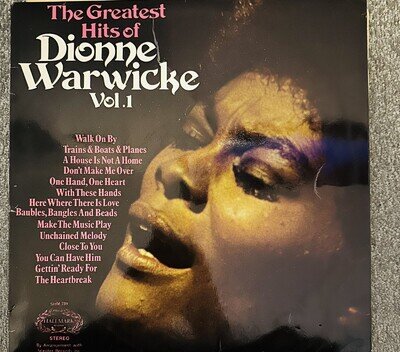 THE GREATEST HITS OF DIONNE WARWICK Vol. 1 HALLMARK OG UK LP (1972)