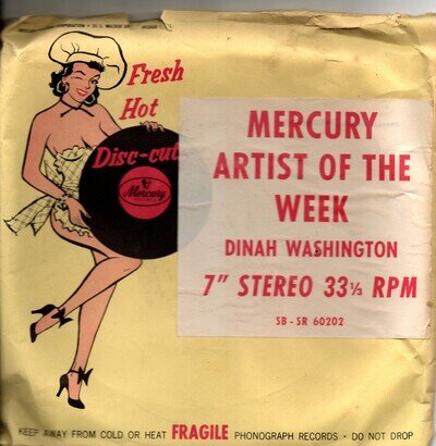 Dinah Washington- 1 Set (5) Records 7" 33 rpm -Mercury