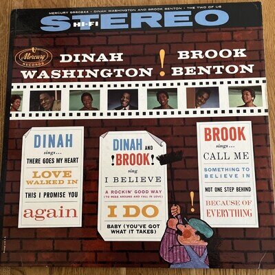 Dinah Washington And Brook Benton - The Two Of Us 12" Vinyl LP Album 1960