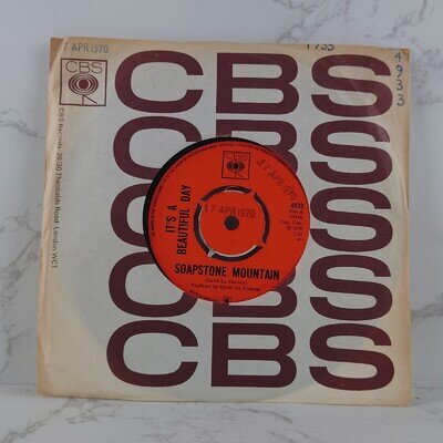 It's A Beautiful Day – Soapstone Mountain 7" Vinyl Single 45rpm EX 1970