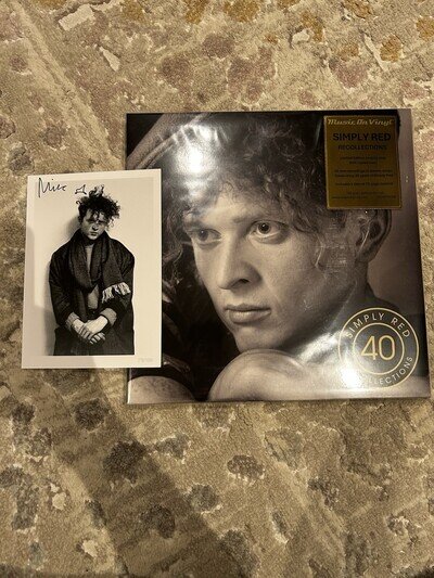 Simply Red Recollections Limited Edition 4x GOLD Vinyl Box Set & SIGNED Print.