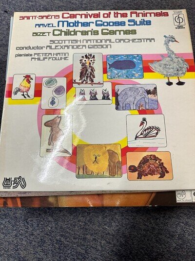 CARNIVAL OF THE ANIMALS, MOTHER GOOSE SUITE, CHILDRENS GAMES VINYL LP