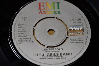 The J Geils Band - Centerfold 7 Inch Vinyl Record