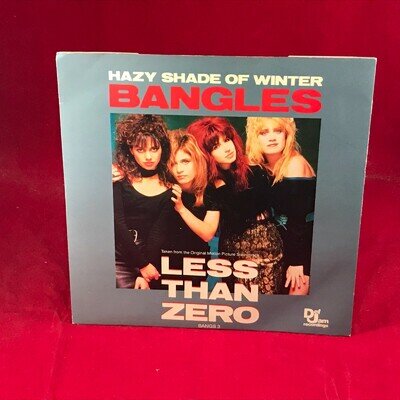 THE BANGLES Hazy Shade Of Winter 1987 UK 7" Vinyl Single record Joan Jett C