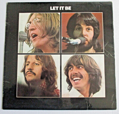 THE BEATLES LET IT BE APPLE RECORDS ALBUM PCS 7096 1970