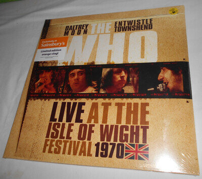 The Who Live Isle Wight Triple Orange LP Sainsbury's Ltd Edition Factory Sealed