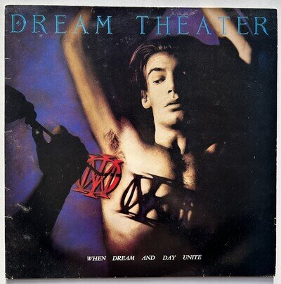 Dream Theater : When Dream And Day Unite UK 1989 vinyl LP VG+/VG+ A1/B1 press