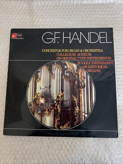 2 LPs BASF HARMONIA MUNDI Handel EWERHARDT Organ Concertos KHF-29050 NM-