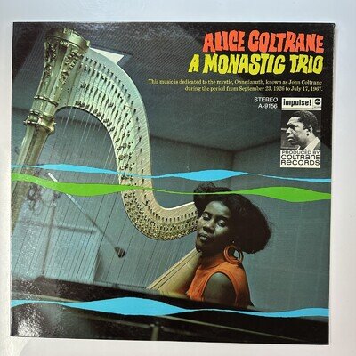 A Monastic Trio Record Vinyl Alice Coltrane Impulse AS-9156