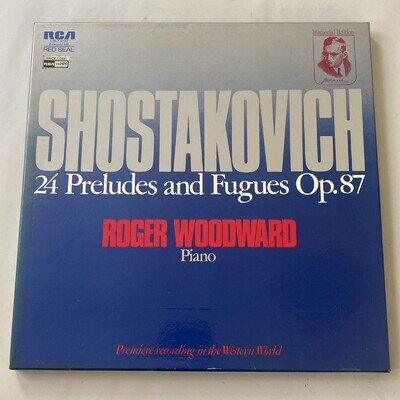 Shostakovich 24 Preludes & Fugues Op.87 Roger Woodward RCA 2LP BOX SET