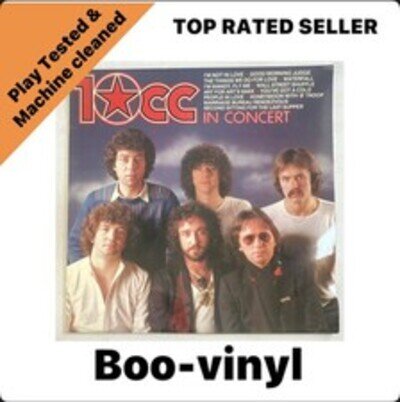 10cc - In Concert ~ Lp Vinyl Record Compilation EX / EX Condition