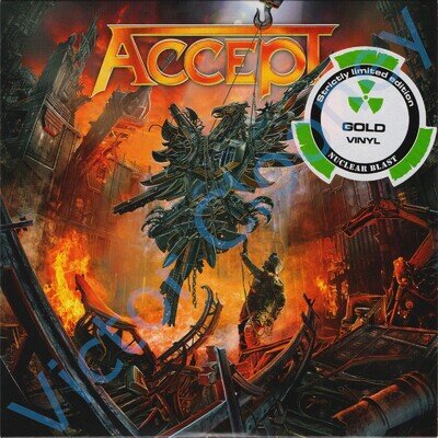 ACCEPT. The Rise Of Chaos / 2017 EXCLUSIVE Mail-order 1 of 300 GOLD Vinyl 7" NEW