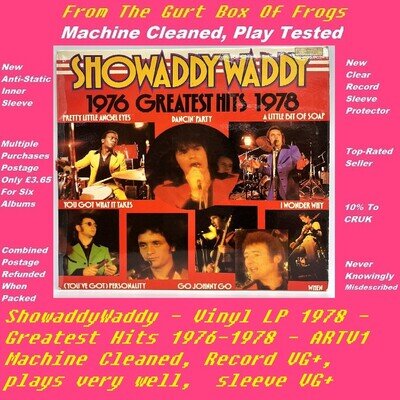 ShowaddyWaddy - Vinyl LP 1978 - Greatest Hits 1976-1978 - ARTV1 - VG+/VG+