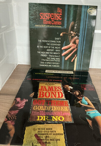 Film / Movie Themes / Music Bundle of 3 x Vinyl LPs in 1960s/1970s