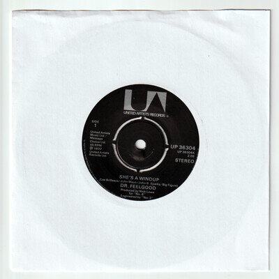 DR. FEELGOOD : SHE'S A WINDUP 7" Vinyl Single 45 (UA 1977) Ex.