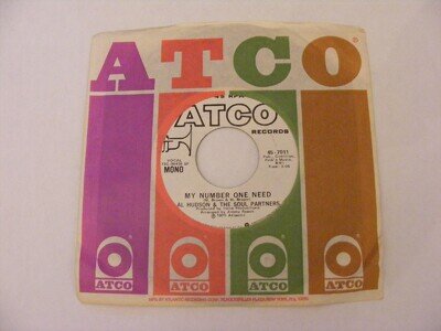 Al Hudson. My Number One Need. Mono & Stereo. 45 vinyl. US import. Northern Soul