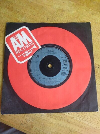 Falco 7" Single A'M Records AM 278 Rock Me Amadeus(American Edit)/Urban Tropical
