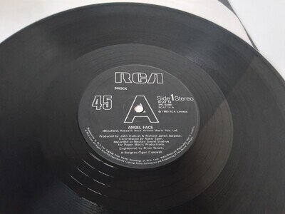 Shock - Angel Face: 12" Single, RCA, RCAT 14, 1980, VG +