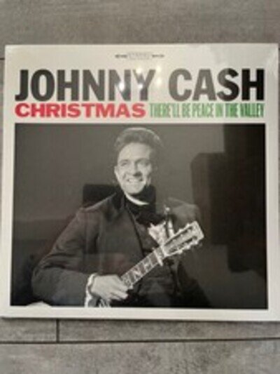 Johnny Cash Christmas: There'll Be Peace In The Valley Vinyl Record Sealed New