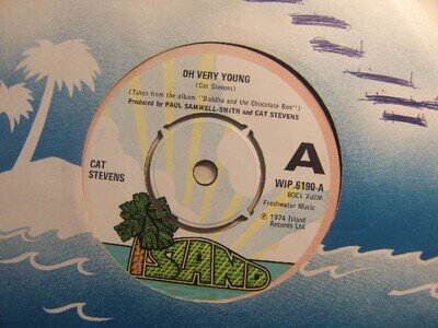 Cat Stevens – Oh Very Young 1974 7” Island WIP 6190