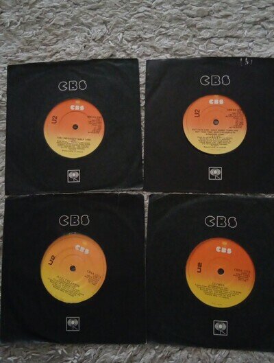 U2 4 7" Vinyl Singles Made In Ireland - Celebration , Gloria