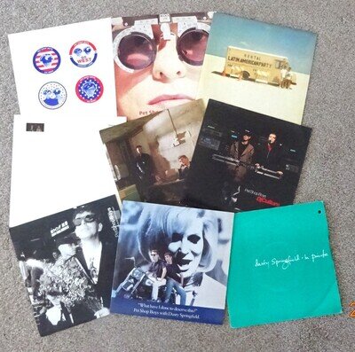 PET SHOP BOYS+DUSTY-- 9-7" VINYL SINGLES-ALL PIC SLEEVES-UK V/G+