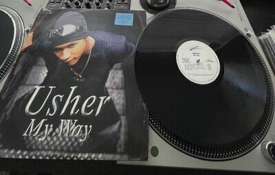 Usher - My Way PROMO LP, LaFace 1997 OG Pressing in Picture Cover RARE VG+/VG+